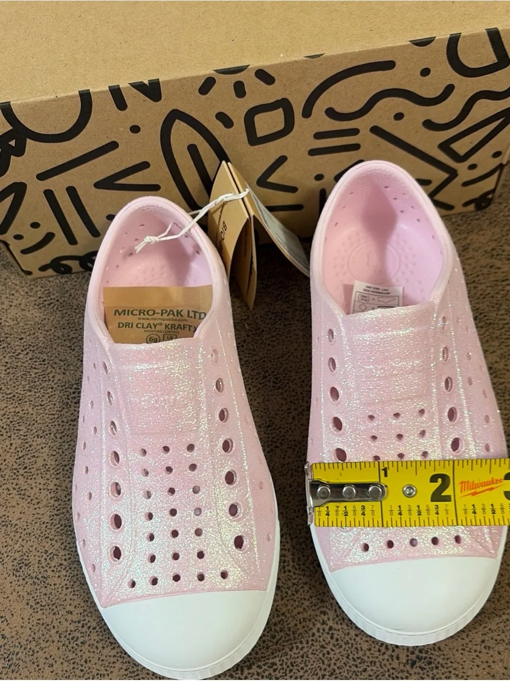 Native Shoes Unisex-Child Jefferson Bio-Bling Sneakers Size C10